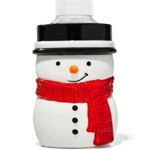 Bath & Body Works Glittery Snowman Christmas Holiday Ceramic Soap Holder